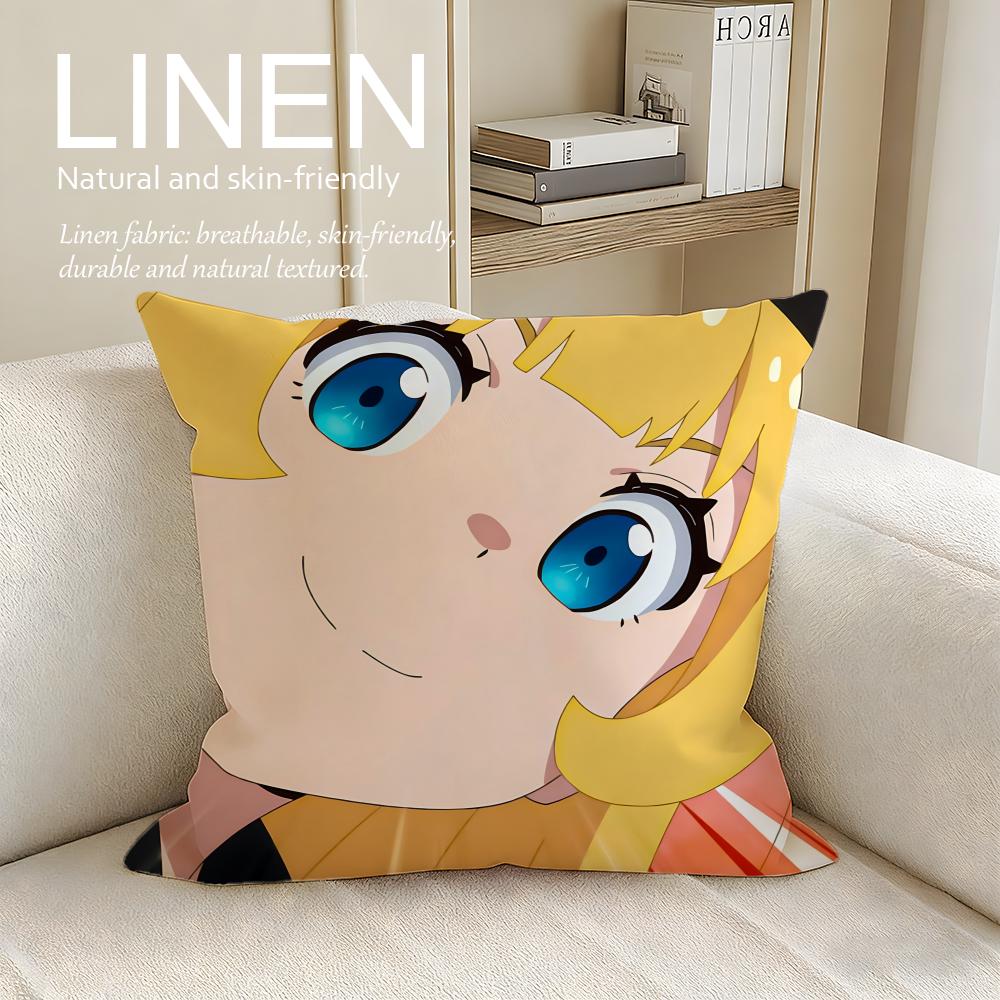 

Its Time for Interrogation Princess Cushion Cover Linen Decorative Pillowcase Breathable Washable Sofa Cushion Cover 30X30cm
