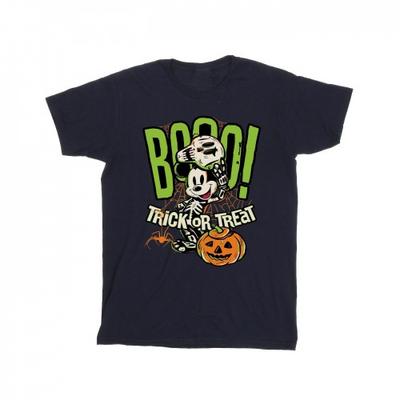 Mens Boo Trick Or Treat Mickey Mouse Cotton T-Shirt