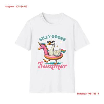 T-shirt d'été Oie Folle pour les Personnes Aimant s'Amuser Ambiance vintage Lavé Légèrement streetwear Haut Pour un Usage Quotidien mode