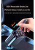 Retractable 4-in-1 Car Charger with RGB Ambient Light and Starry Sky Ceiling.