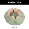 Dog Bed Stylish Flower Nest for Small Puppy Kitten Round Basket Pet Bed Detachable Cushion for Household