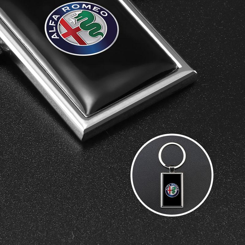 IJOPV1 For Alfa Romeo Car Keychain Pendant Key Chain Cospaly Accessories Keyring for Women Men Jewelry Gifts