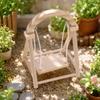Freestanding Wooden Miniature Swing with A-Shaped Collectible Model