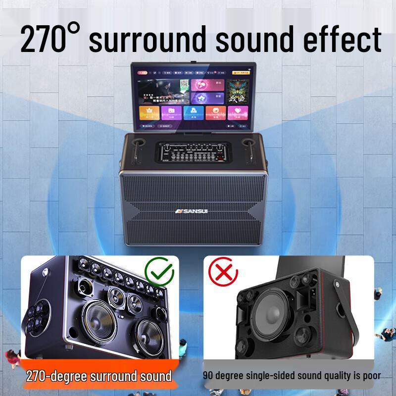 Sansui A51 Outdoor Karaoke System with Display