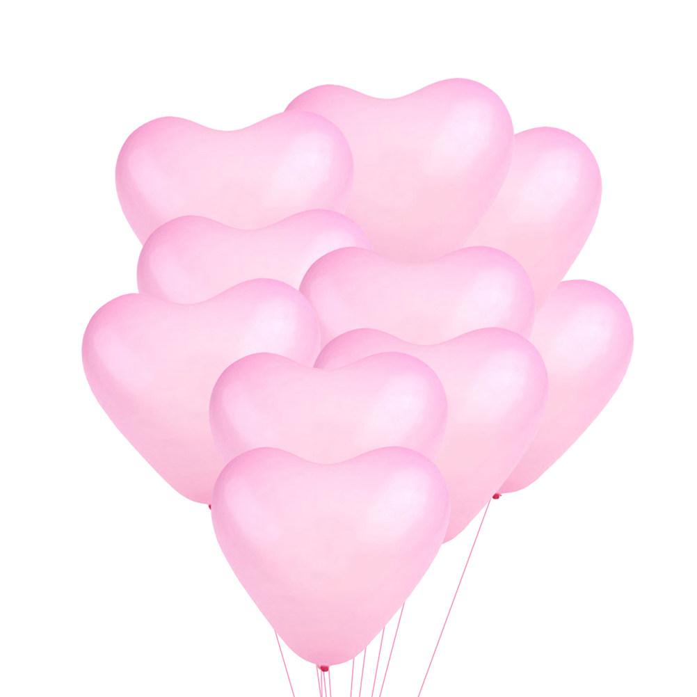 100 Stück Herzform Ballons Romantische Hochzeitsfeier Dekorationen Latexballons für DIY Ballon Girlande Mittelstück Geburtstag Baby