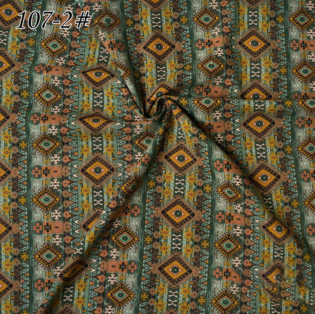 145x100cm Cotton Linen Small Floral Printed Fabric For Women's Clothing, Decorative Fabric DIY Handmade Sewing Cloth Fabric