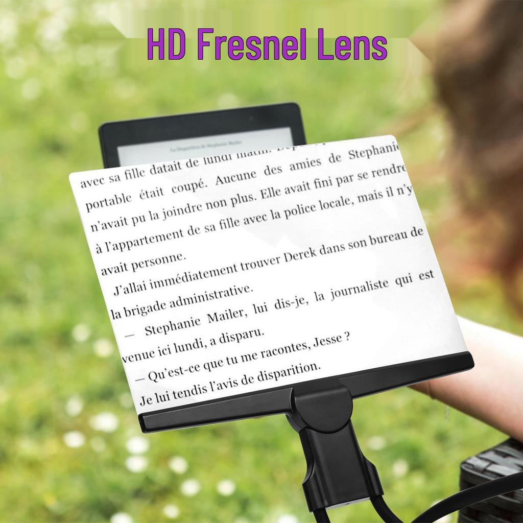 Lightweight, Hands-Free Magnifying Glass for Seniors - Clear, Undistorted Viewing for Reading Books & Newspapers, Neck Hanging Design.