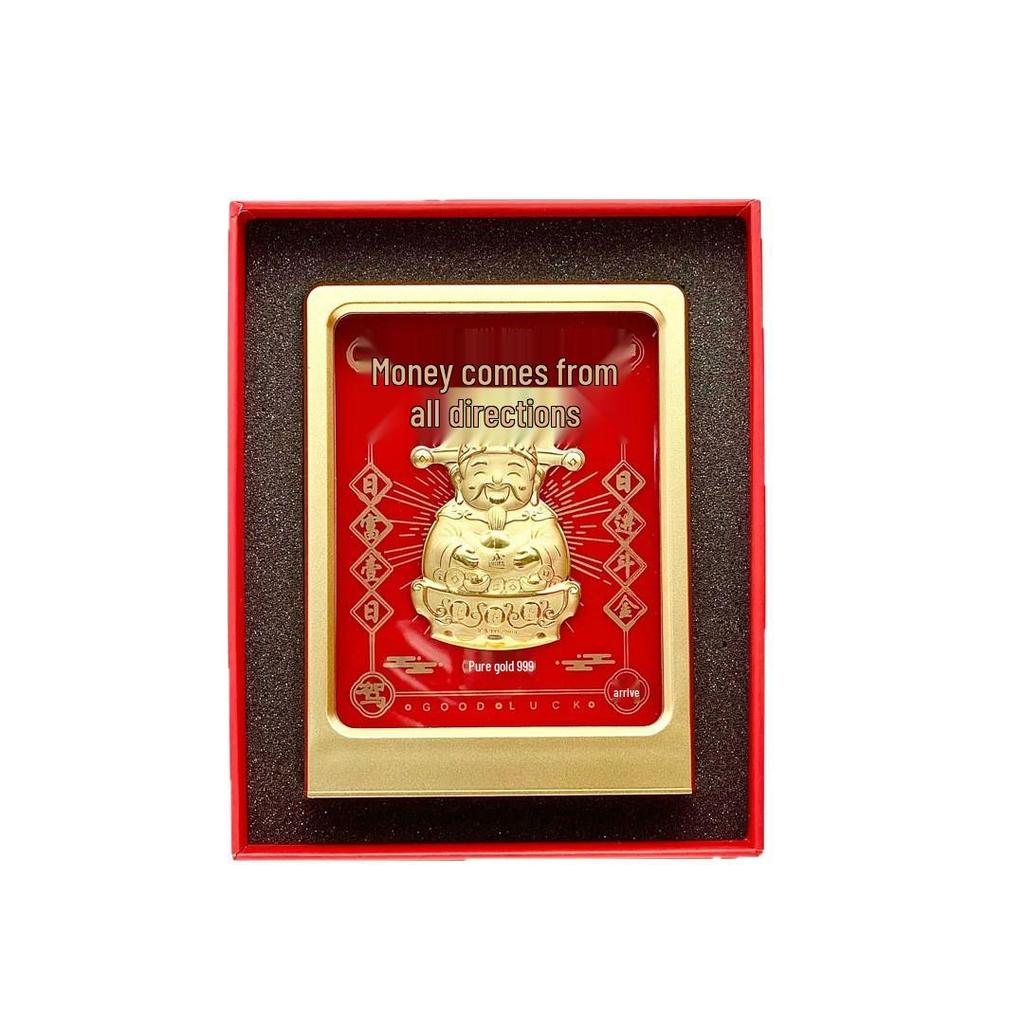 2026 Reichtumsgott Figur: Glück & Wohlstand Heimdeko und Geschäftsgeschenk