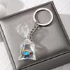 Creative Resin Water Bag Keychain Charm Stylish Resin Fish Keychain with Transparent Water Bag Chic Hangings Decoration