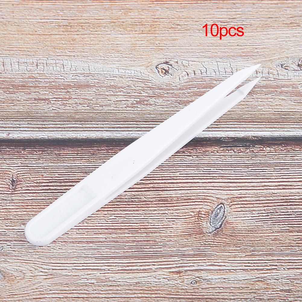 10Pcs/Set Insulation High Precision Plastic Tweezers Watch Repairing Clip Tool