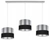 CEILING HANGING LAMP CHROME LAMPSHADE LED