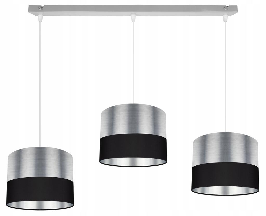 CEILING HANGING LAMP CHROME LAMPSHADE LED