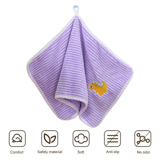 Soft Microfiber Children's Towel with Exquisite Lanyard Absorbent Non-Linting Quick-drying Bath Towel