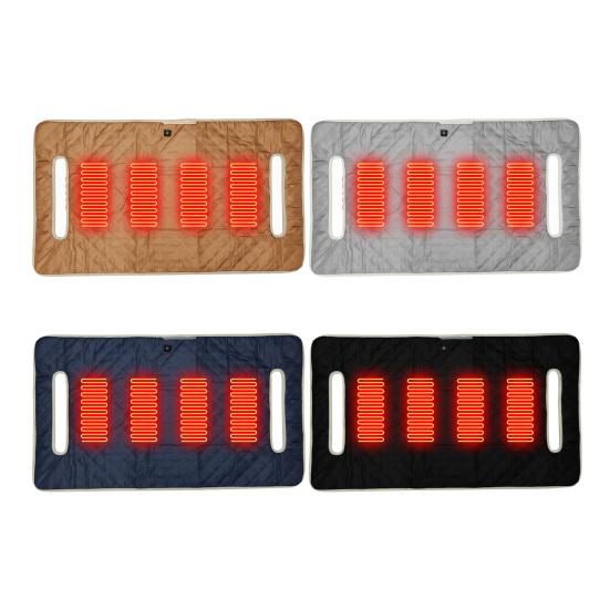 Heated Golf Cart Seat Cover Adjustable Waterproof Non-Slip Universal Winter USB Electric Golf Cart Seat Warmer Mat Towel Blanket