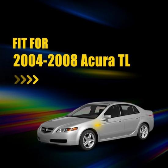 2X Left&Right Front LED Marker Light Side Fit Smoked Acura Amber 2004-2008 TL