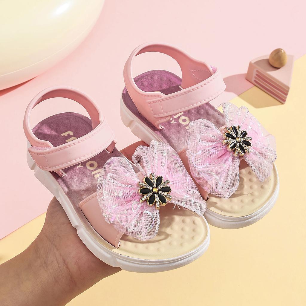 Children's Sandals Summer Girls Soft-soled Princess Baby Non-slip Beach Student Plastic Shoes