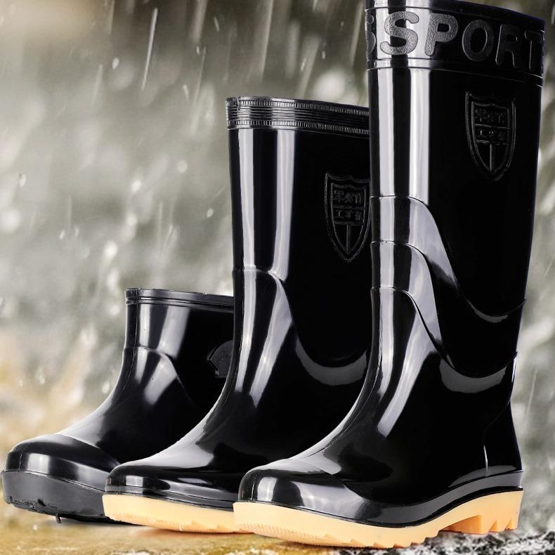 Tall multi-functional rain boots are non-slip, wear-resistant and waterproof, suitable for middle-aged men, suitable for outdoor and