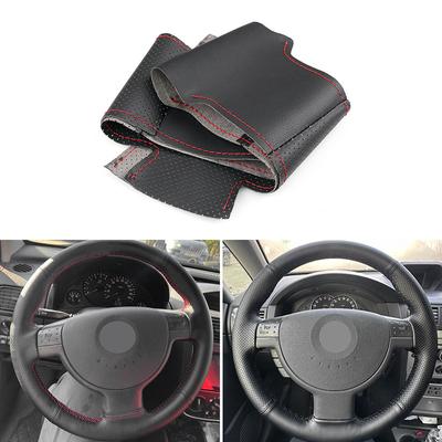 1 adet delikli deri direksiyon kılıfı Trim için Opel Corsa C Combo C Vauxhall Tigra 2000-2005-2006 iç