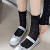 Spitze Netz Mid-Tube Socken Aushöhlen Rüschen Baumwollsocken Süße Lolita Socken Prinzessinnenstil