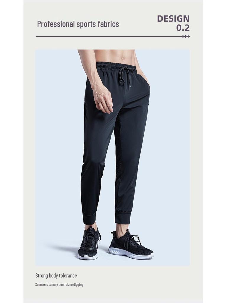 Herren Übergröße Schnelltrocknende Laufhose - Lockere Passform, Kordelzugbund, Lässige Fitnessbekleidung