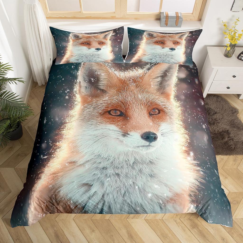 Homewish 3D Leopard Animal Duvet Cover SetRomantic Red Rose Bedding SetWildlife Cheetah Animal Bed Set