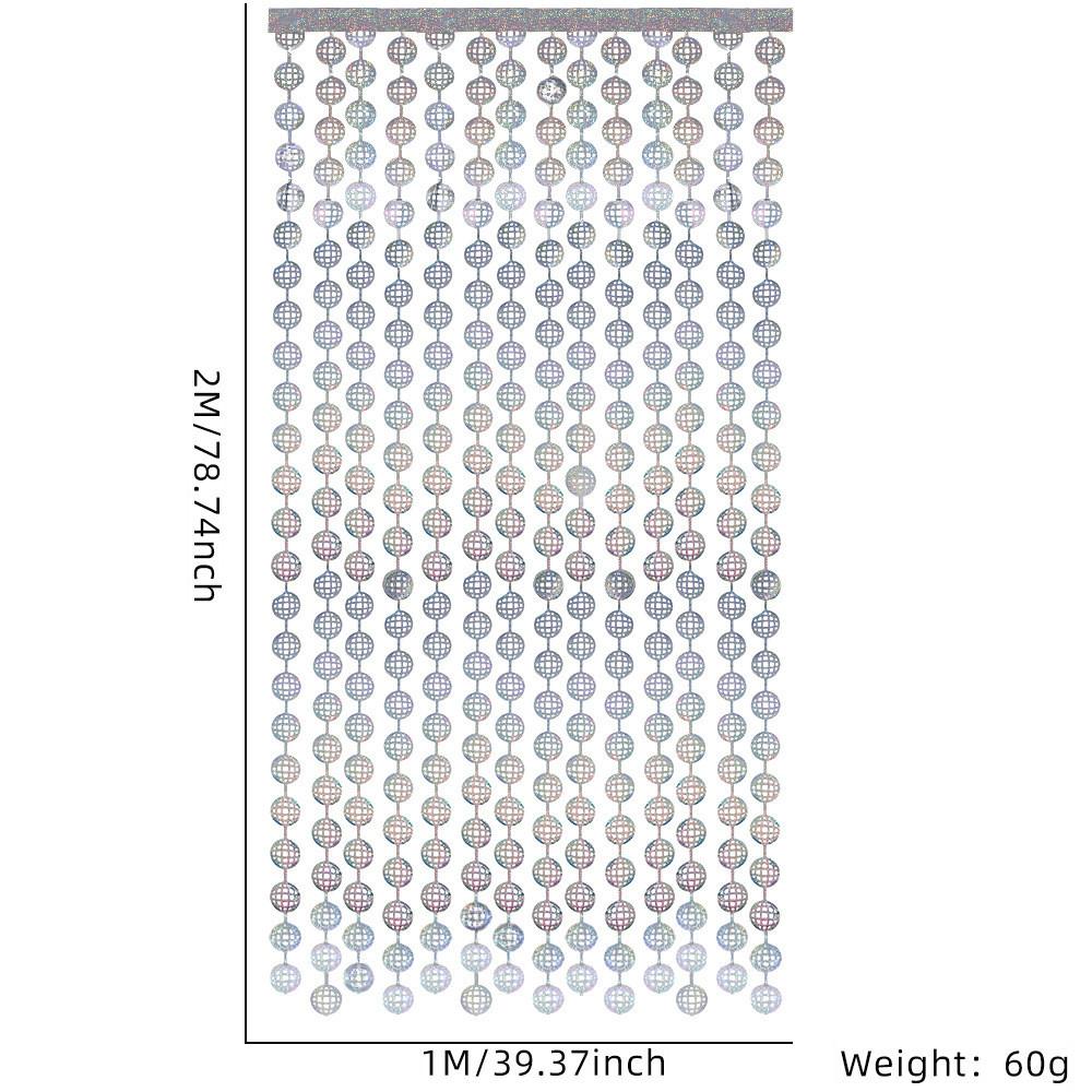 Silver Ball Disco Rain Curtain For Stunning Birthday Party Decor And Wedding Backdrop