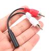 3.5Mm Rca Female Connector Jack Stereo Cable Y Plug To 2 Rca Male Adapter Cable