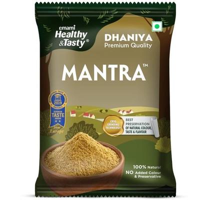 Emami Healthy & Tasty Mantra Dhaniya (Coriander) Powder (200 Grams) | 100% Natural | Ground Using Cryo Grinding Technology