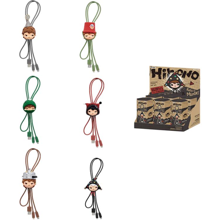 New POP MART HIRONO ONO Echo Collection 2 in 1 Cable Blind Box Products Single Mystery Box/Full Box 6 Pcs PPMT-2504-0006