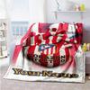 Atletico Madrid Customize Text Blanket Cozy Customizable Blanket Soft Warm Cozy Throw For Livingroom Living Room Sofa Bedding Four Seasons Universal