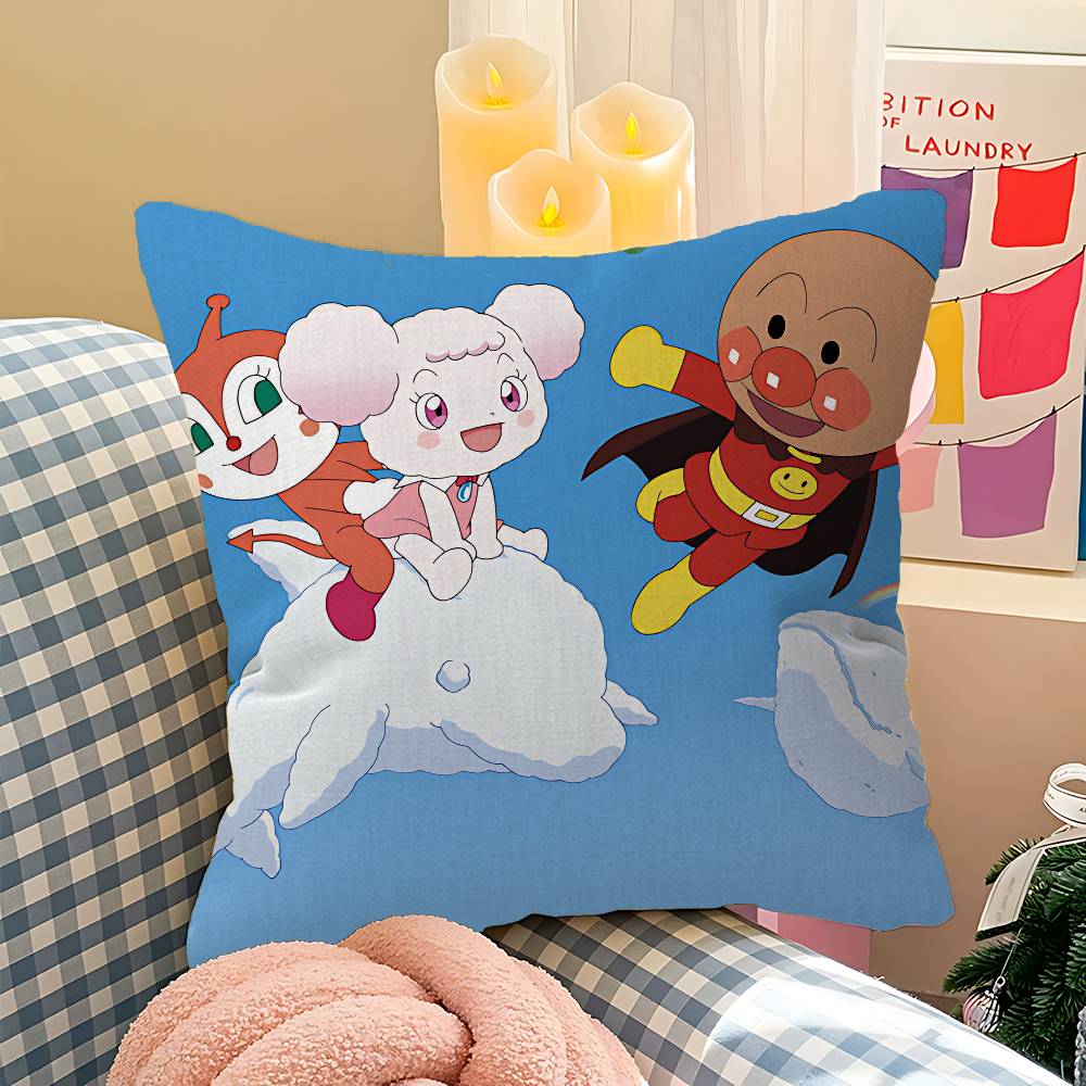 Classic Anime AAnpanmans Cushion Cover Pillowcase Upholstery Sofa Throw Pillow Home Decor Pillowcas