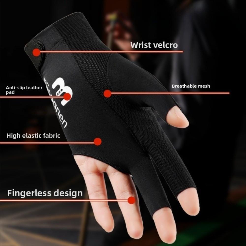1Pcs Anti-slip Billiard Glove Elastic Training Glove Universal Snooker Glove  Fitness Accessories