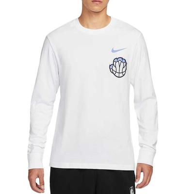 NBA Memphis Grizzlies Long Sleeve Crew Neck T-Shirt Men Tops HV5612-100