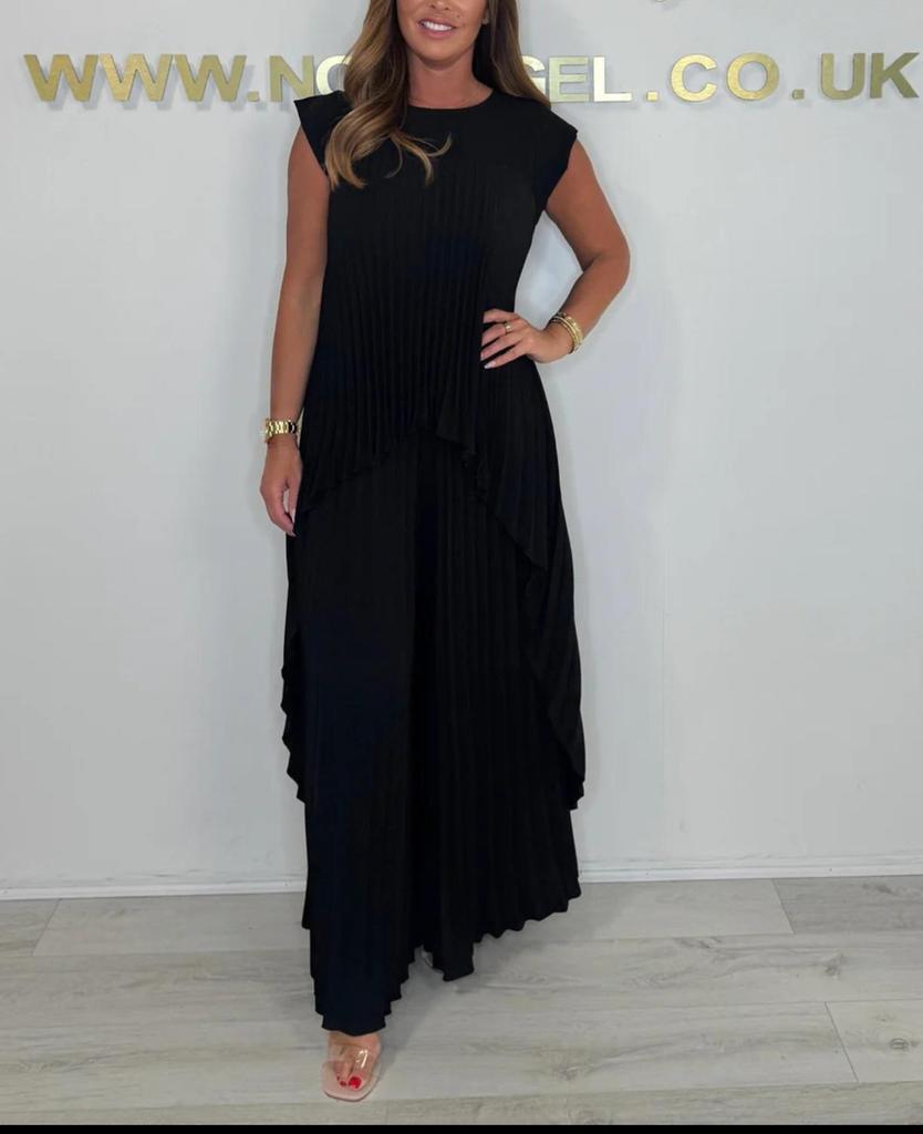 2025 Euro-America Style Solid Raglan Sleeve Top & Ruched Straight-Leg Pants Set