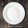 Driane Pure White Ceramic Dinner Plate