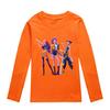 KPop Demon Hunters Kids T-Shirt Long Sleeve O-Neck Casual Fashion Cartoon Loose Top for Boys And Girls