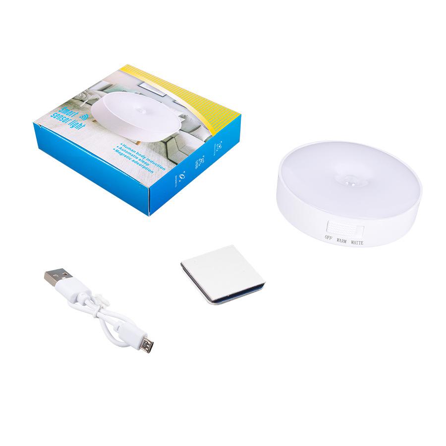 

Распродажа запасов 8 светодиодный беспроводной датчик движения USB перезаряжаемый ночник для лестницы, ящиков, книжных полок, кухни, под шкаф white light