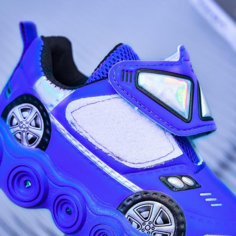 Children's LED Light-Up Sports Shoes Sneakers for Toddlers & Young Kids, Cartoon Athletic Footwear for Boys & Girls