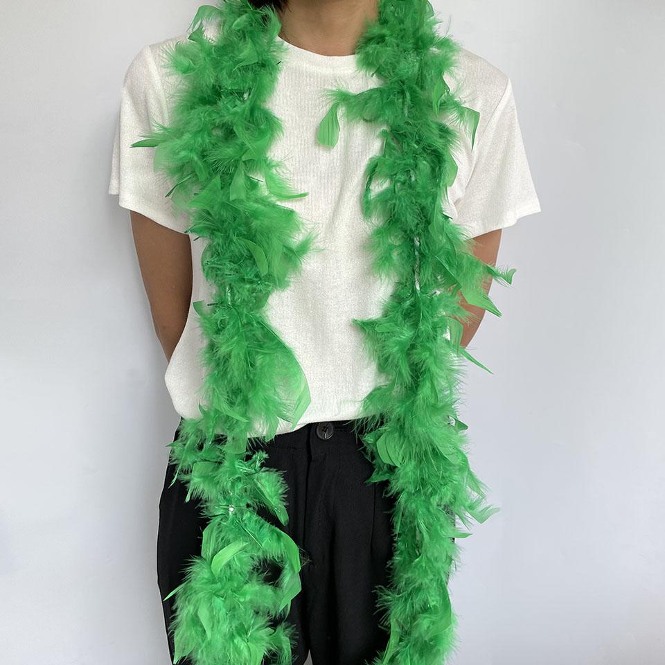 Dyed Various Turkey Feathers Boa 4 Meters Marabou Feather Shawl for Party Wedding Dress Decoration Plumes for Crafts 38-40G