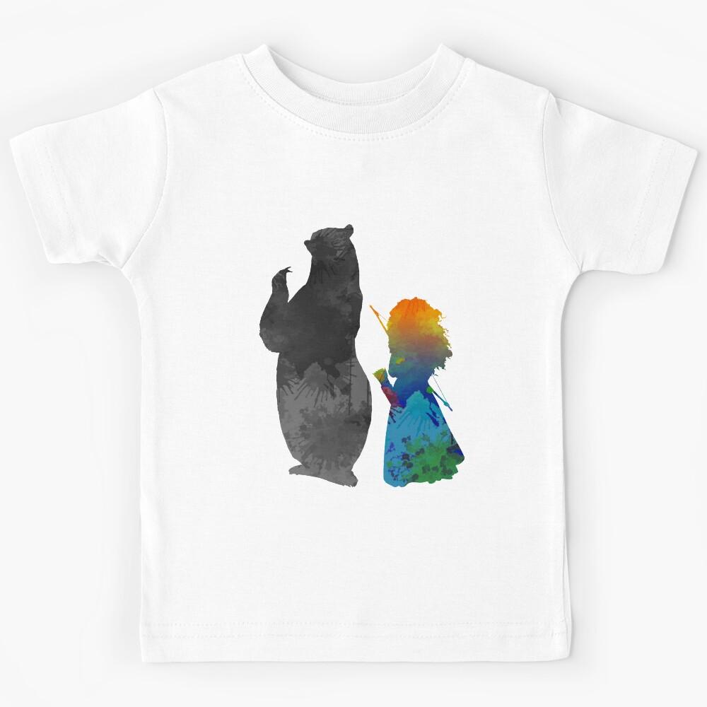 Bear and Princess Inspired Silhouette Kids T-Shirt 160