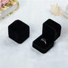 Round Corner Velvet Jewelry Box Ring Stud Earring Ring-Shaped Badge Storage Box Jewelry Organizing Box 5x5.5x4cm