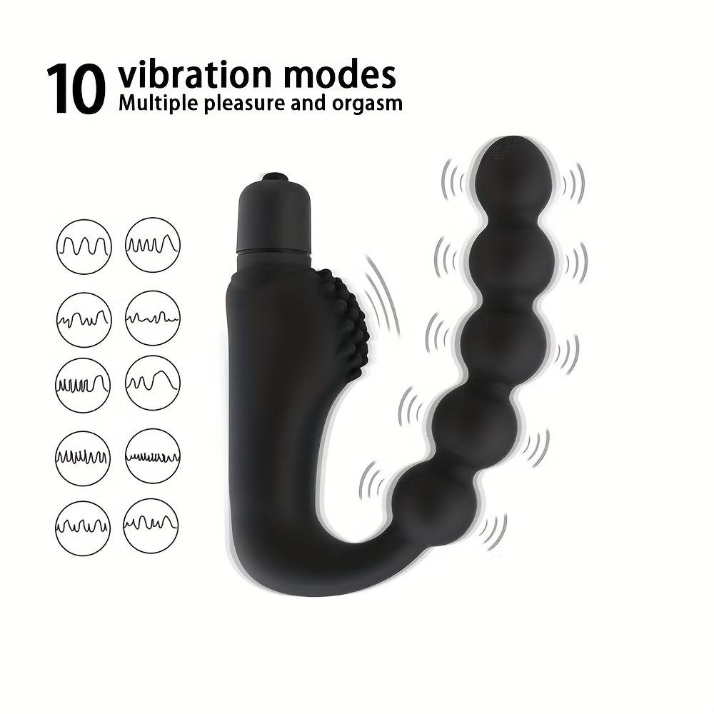 10 Frequency Anal Plug Anal Beads Prostate Massager Vibrator Stimulator G-spot Masturbator Sex Toys for Couple Erotic Products