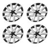 4PCS 18in Wheel Hub Cap Full Wrapping Wheel Hub Cover Trim Replacement for Tesla Model 3 2017 To