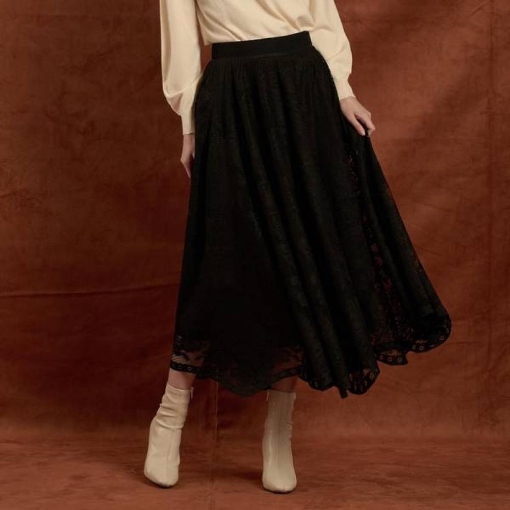 Bcbg Lace Skirt B5f8s234 black (99)/55