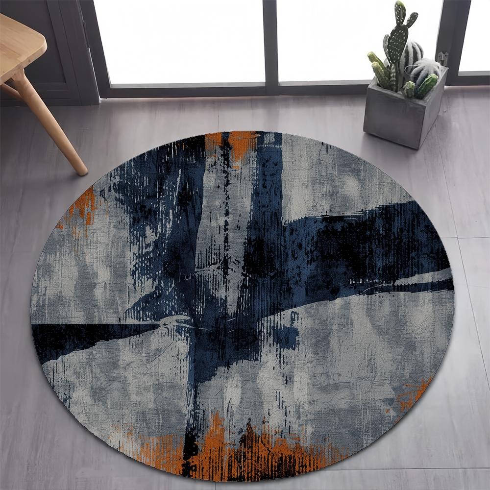 26 Style New Bohemian Abstract Modern Art Geometry Art Round Carpet Rug for Bedroom Living Room Decoration,pet Decor Floor Mat