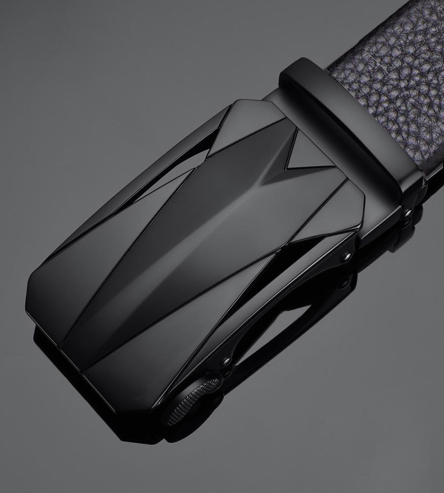 

Мужской ремень премиум-класса из натуральной коровьей кожи с автоматической пряжкой из сплава 120 cm