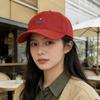 Korean Style Flower Baseball Cap Solid Color Sunshade Casquette Embroidered Peaked Hat  Sports