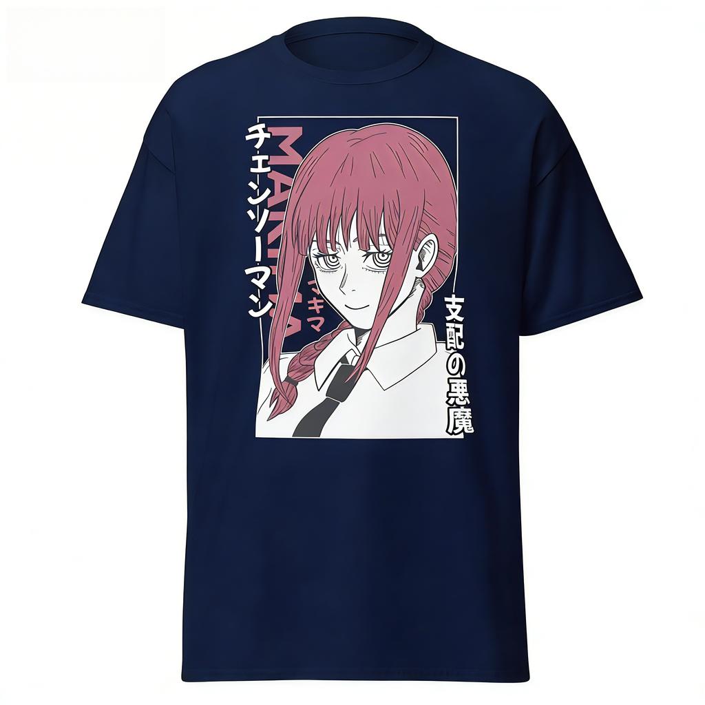 Chainsaw Unisex Makima Anime Art TShirt Japanese Anime Comic Gift Unisexs and Womens DoubleSided Anime Y2k Ins