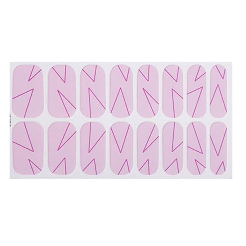 French Tip Nail Sticker Glittering Nails Polish Stickers Flowers Gels Nail Strips Nail Art Decortions Manicures Supplies