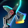 Interstellar Battle Ax Toy Spark with Smoke Effect Transforming Weapon LED 7 Sci-fi RGB Colors Dynamic Sound Haptic Feedback for Kids Dual Function